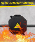Black Open Splice Junction Box 2 Pack With Cover For Easy Electrical Splices And Wire Junctions V0 Flame Retardant Rated