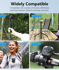 Magnetic Quick Release Adapter Mount for Insta360 GO Ultra, Aluminum Base Bracket used on selfie stick, tripod, neck, bike mounts.