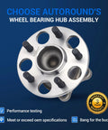 Rear Wheel Bearing And Hub Assembly 512547 Plug And Play Compatible With Toyota Corolla 2020 To 2022 And Prius 2016 To 2022