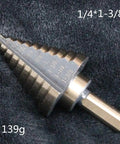 Heavy Duty Pro Grade Cobalt Step Drill Bit from 5 Piece With Aluminum Case For Metalworking HSS Titanium Coated High Speed Bits