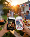 Patriotic 250th Anniversary Can Cooler Sleeves 12 Pack Neoprene Insulated Beverage Holders at outdoor party