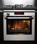 Digital Oven Thermometer With LCD Display Up To 572F 300C Heat Resistant And Ultra Accurate Temperature Readout For Oven Grilling And Roasting Perfect For Home Cooks And Kitchen Pros in kitchen setting monitoring roast chicken