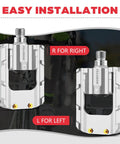 Grippy Aluminum Bike Pedals With Reflective Strips Universal 9 Sixteen Inch Pedals, right and left labeled for easy installation.