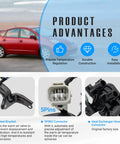 Shop Grade Heater Control Water Valve And Coolant Flow Regulator Assembly For Toyota Prius Hybrid 1.5L 2004 Through 2009 No Headache Direct Bolt In Rig Ready Upgrade with steel bracket and 5 pins connector.