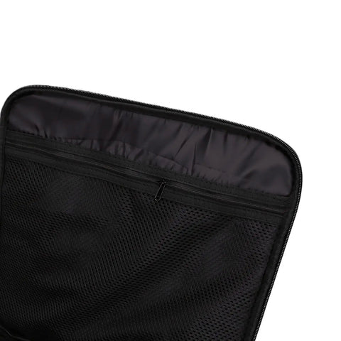 Interior mesh pocket of Built Tough Camping Gas Tank Bag With 320D Cationic Fabric, showing storage detail and zipper.