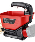 Milwaukee 18V Compatible Salt And Seed Spreader Handheld Fertilizer Spreader With 3.7L Capacity shown with seeds pouring out