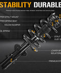 Chrysler Town And Country And Dodge Grand Caravan Front Struts Shock Absorber Sway Bar Links Kit 4 Pcs Replacement diagram