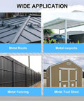 Sheet Metal Bender And Hand Seamer for 0.8 to 1 mm Metal with applications on roofs, carports, fences, and tool sheds.