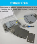 12 Pack Flat Mending Plate Metal Bracket Stainless Steel Corner Brace with screws and screwdriver in box