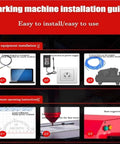 Portable Pneumatic Dot Peen Marking Machine Grease Monkey Approved installation guide with connection steps and software.