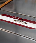 Zero Clearance Throat Plate System For Table Saws With CNC Aluminum Carrier Plate And Three Interchangeable Inserts All In One Fits Most Cabinet And Contractor Saws For Easy Swap And Cleaner Smoother Cuts, installed on table saw