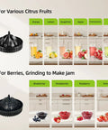 Keerain Automatic Electric Citrus Juicer With Dual Cones, One Touch Easy Operation Machine, for various fruits and berries.