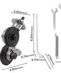 Heavy Duty Drill Nibbler Attachment For Electric Drills Sheet Metal Cutter Tool Adapter with wrenches and dimensions shown