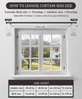 How to choose curtain rod size guide for Built Tough Heavy Duty Metal Curtain Rod Set For Windows 66 To 120 Inches