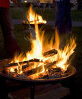36 Inch Heavy Duty Fire Poker for Fire Pit and Campfire Use Heat Resistant Handle Solid Steel Fire Pit Tool handling logs