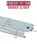 14 inch heavy duty metal drawer slide with measurements for premium cabinet upgrades to Knock Out Those Draggy Drawers Fast With These Rock Solid Heavy Duty 14 Inch Metal Drawer Slides Featuring Buttery Smooth Gliding Center Tracks For Premium Vintage Cabinet And Furniture Upgrades.