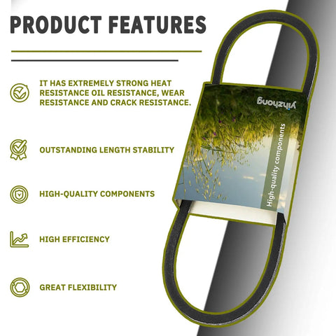 Honda Drive Belt 0.38 Inch Wide 37 Inch Long Replacement features and durability overview