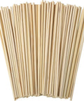 Top Shelf Natural Wooden Dowel Rods 1/8 Inch By 12 Inches For Diy Crafts And Garage Works stacked in a bundle, smooth finish.