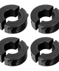 4 Pack Shaft Collar Set 7/8 Inch Bore 1 5/8 Inch OD 1/2 Inch Thick Double Split Clamp On 1045 Steel M4 Set Screws Heavy Duty Locking Grip