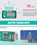 Digital Turbine Flow Meter One Inch Inline NPT With Two Point Six To Twenty Six GPM Range product on control panel display