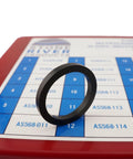 Square Ring Kit 382 Piece Assortment With 30 AS568 Sizes NBR 70A Buna N Square Cut Seals on a red and blue packaging
