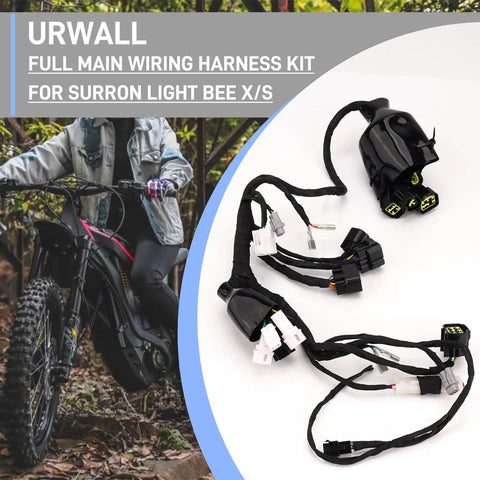 Full Main Wiring Harness Assembly For Sur Ron Light Bee X S Powersport Main Cable Cord Harness on bike outdoors