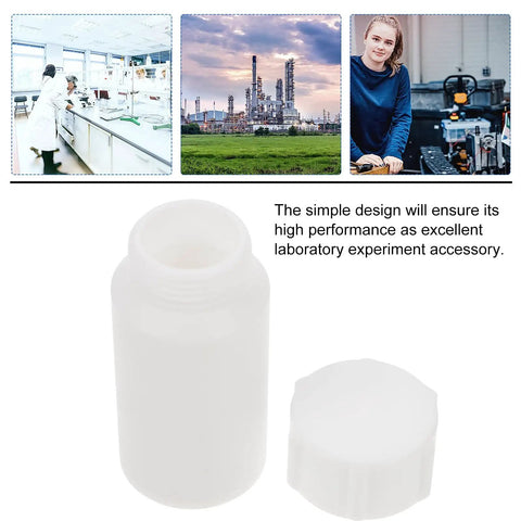 25Ml PTFE Reagent Bottle Empty Plastic Laboratory Bottle Set With Caps For Powder And Liquid Storage Small Sample Vials Box For Experiments