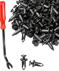 120 Piece 8mm UTV ATV Fender Clip Set With Push Rivets Fasteners Clamps For RZR TRX Honda Suzuki Kawasaki And More Includes Plastic Fastener Removal Tool For Quick DIY Repairs Pro Grade