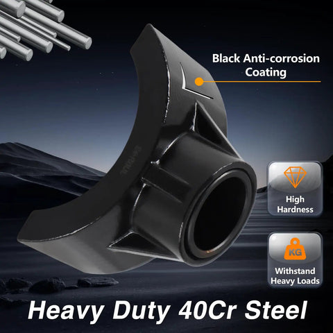 Heavy Duty Two In One Hydraulic Bottle Jack Adapter With Rock Solid Steel Lifting Saddle For Secure Raises On Three Or Four Inch Axle Tubes Pro Shop Gear For Tough Garage Builds And Daily Lifts