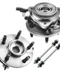 4x4 Front Wheel Bearing Hub Kit For Ford Ranger 2009 2011 And Mazda B4000 2003 2010 With Square Connector Includes 2 Hubs And Bearings And 2 Sway Bar Links Replacement For A Smooth Ride