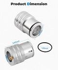 44mm Front And Rear Wheel Bearing Greaser Aluminum UTV Tool dimensions with O Ring Sealed Design for precise lubrication