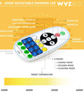 Remote control for LED Strip Lights 100 Ft Flexible 2 In 1 Warm White And Cool White Dimmable With Timer, showing buttons and modes