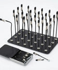 All In One Soldering Station With Base Stand And Built In Storage For 20 Flexible Alligator Clips Adjustable Arms For Airbrushing