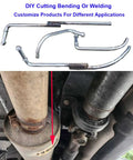 Beefed Up Heavy Duty Exhaust Hanger Rod Set Three Eighths Inch Universal Fit With Straight 10 Inch And 90 Degree Hangers in use