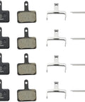 4 Pairs Bike Brake Pads Compatible With Shimano MT Series And Tektro E10 11 For MTB Road Bikes Easy Install Pads Deliver Beefy Stopping Power Quiet Braking And Long Lasting Durability