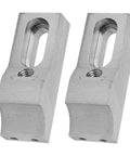 Low Profile Side Clamp Vise Kit For CNC Milling And Grinding Machines, 2 Pieces, 60 KN Clamp, curved M8 jaws, S136H mold steel