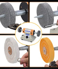 Slick Four Inch Bench Grinder Polishing Machine With Adjustable Variable Speed For Jewelry Crafting And Dental Buffing includes cloth wheels and tools