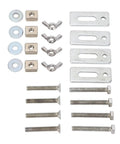 Top Notch 4 Pc Zinc Aluminum T Track Mini Hold Down Clamps For 3018 Series CNC Router Desk Woodworking Engraving Machine Sturdy Heavy Duty Gripper Tool hardware components including washers and bolts.