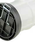 Slick Manual Fluid Evacuator Pump For Muscle Cars And Street Rods With No Hassle Oil Drain showing polyethylene tank base detail.