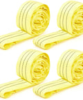 4 Pack 4 Foot Heavy Duty Polyester Endless Loop Round Lift Slings For Hoist Towing And Moving Furniture Rigging Gear 8400 Lb Vertical