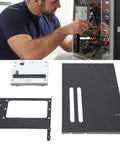 Transform Your Gaming Rig With This Thunderbolt 3 4 External PCIe Graphics Card Dock Delivering Beast Mode Speed For Crushing Lag In Heavy Editing And Play Sessions. A close-up of a man installing a graphics card dock in a PC.