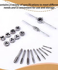 Get Your Garage Ready With This Dope 11Piece Tap And Die Set Including M5 M6 M7 M8 Sizes For Serious Metal Working, thread repair kit with taps, dies and handles