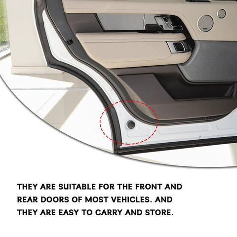 Heavy Duty Rubber Door Damper Buffer Pads For Cars Slam Silencer Bumper Cushions installed in vehicle door jamb.