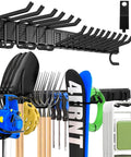 Heavy Duty Garage Wall Organizer With 700 Pound Capacity And 48 Inch Wide Wall Mount Tool Rack holding various tools