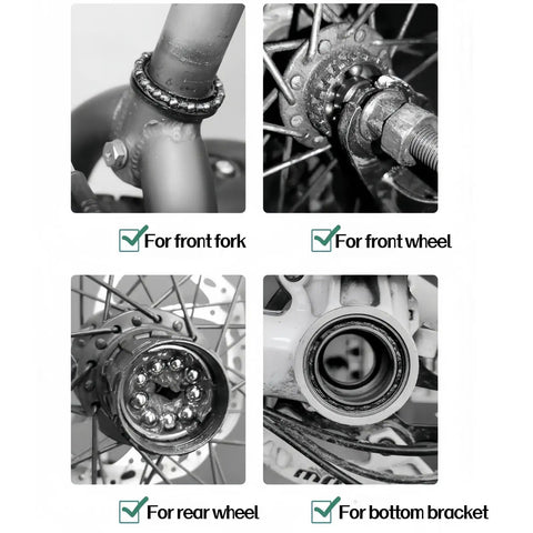 Bicycle Headset Bearings Kit 4 Pack, 5 By 32 Inch, 16 Ball, Stainless Steel Caged Bearings used on bike components