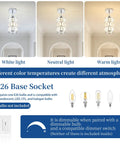 etiruety Adjustable Modern Crystal Chrome Pendant Lights Kitchen Island demonstrating white, neutral, and warm light settings.