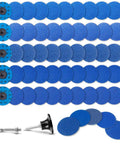 3 Inch Zirconia Quick Change Sanding Discs Set With Adapter And Backing Pad, 50 Pieces In 36 40 60 80 120 Grit, 10 Each
