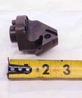 Top Shelf Indexable Boring Head For Precision Lathes Boasting Kickass Rigidity And A 1.75 Inch Body, side view with measuring tape.