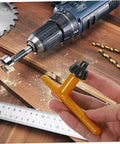 Heavy Duty 4 Piece Drill Press Chuck Key Replacement Set With Ergonomic Non Slip Rubber Handles For 10mm 13mm 16mm 20mm Electric Drill No Sweat Grip Setup, yellow chuck key in hand.