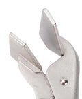 Close-up of 10 Inch Locking Sheet Metal Clamp Duckbill Pliers With Adjustable Screw, Carbon Steel Plated Welding Clamp for Metalworking